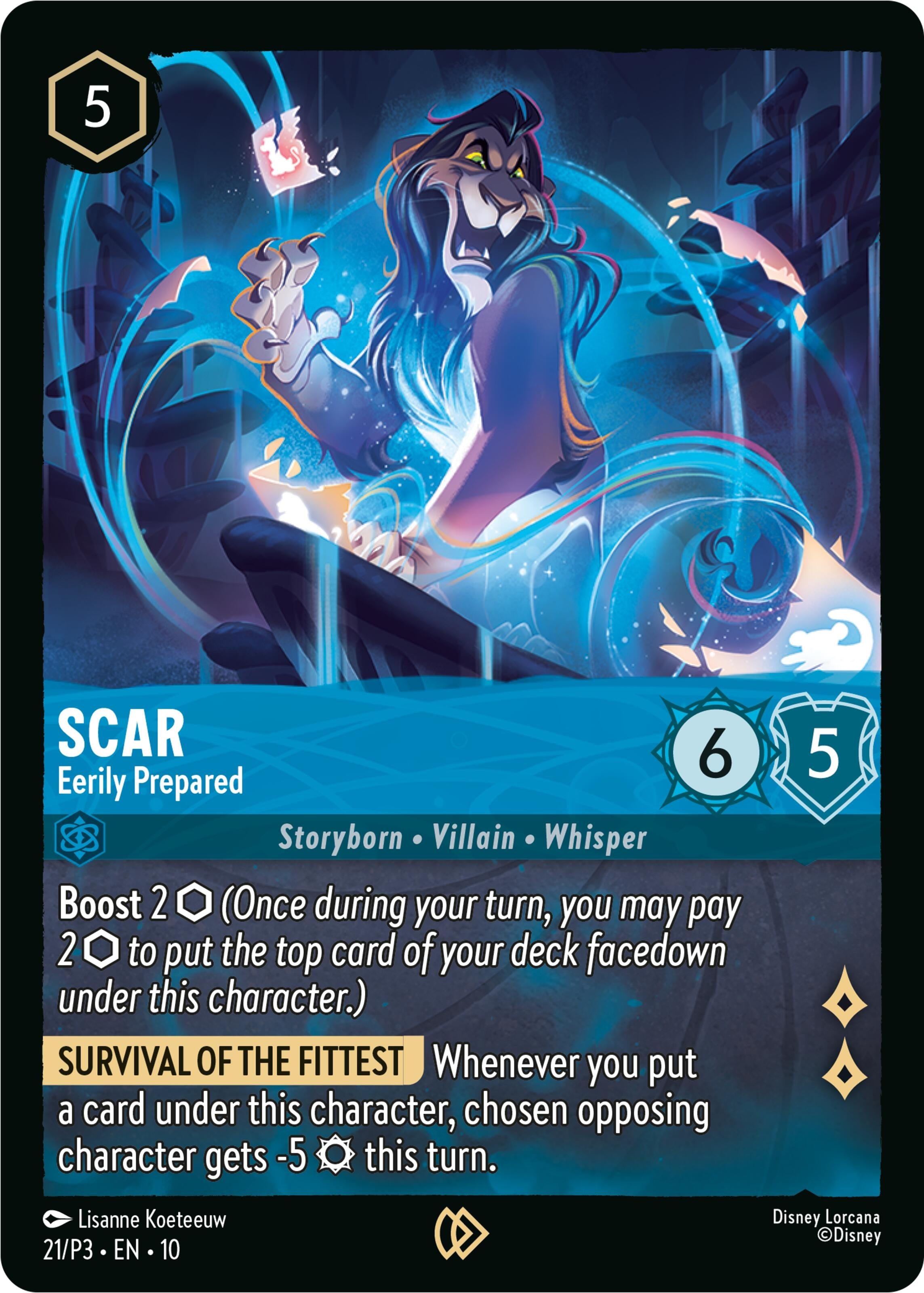 Image for Scar - Eerily Prepared (21) (Disney Lorcana Promo Cards) (DLPC) - Disney Lorcana