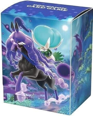 Image for Pokemon Center Exclusive: Calyrex & Spectrier Jet-Black Spirit Deck Box - Deck Boxes