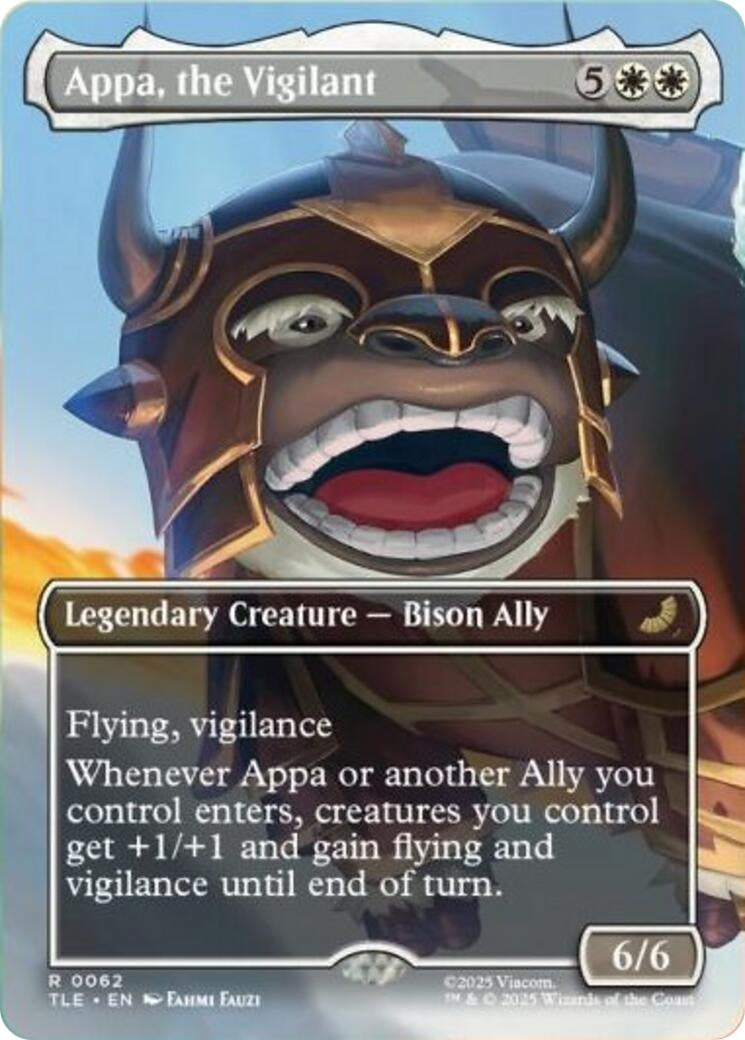 Appa, the Vigilant (Borderless) (62) (Avatar: The Last Airbender: Eternal-Legal)