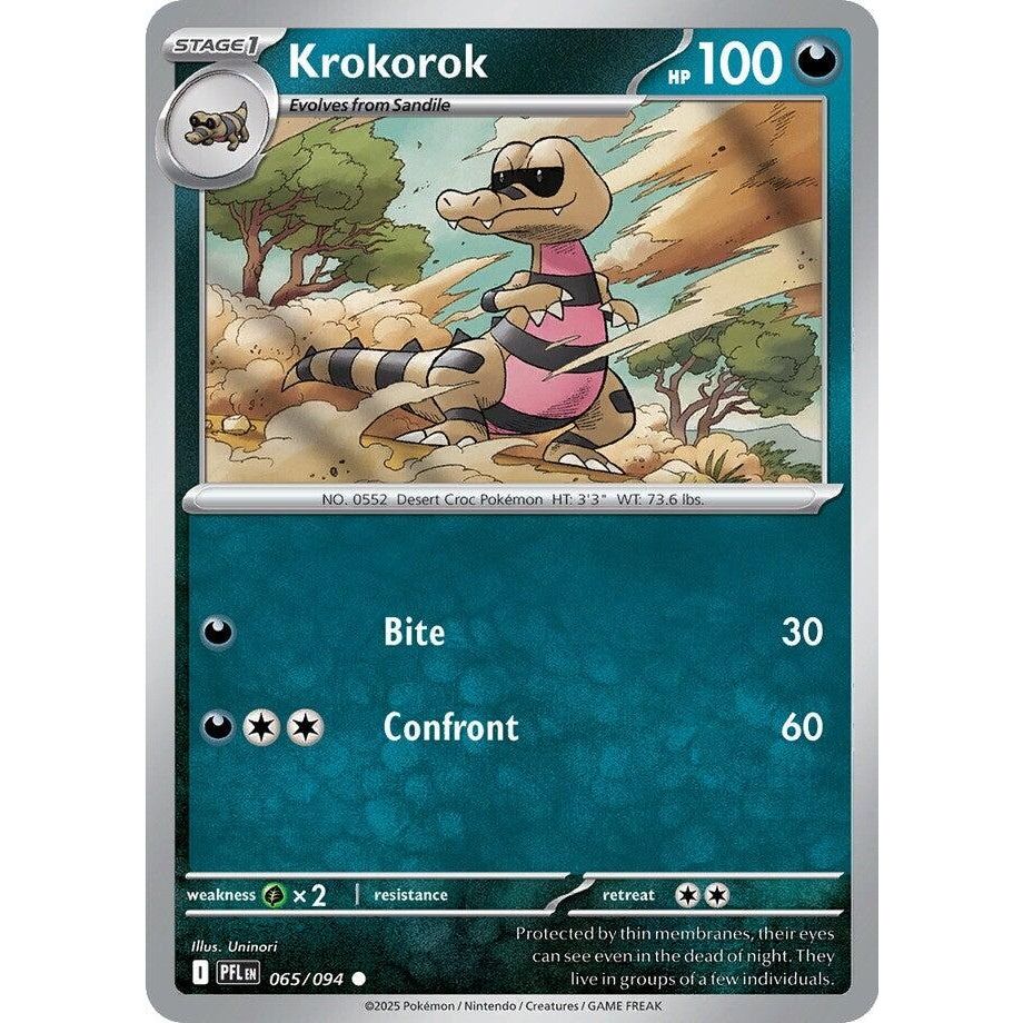 Image for Krokorok (065/094) (ME02: Phantasmal Flames) - Pokemon