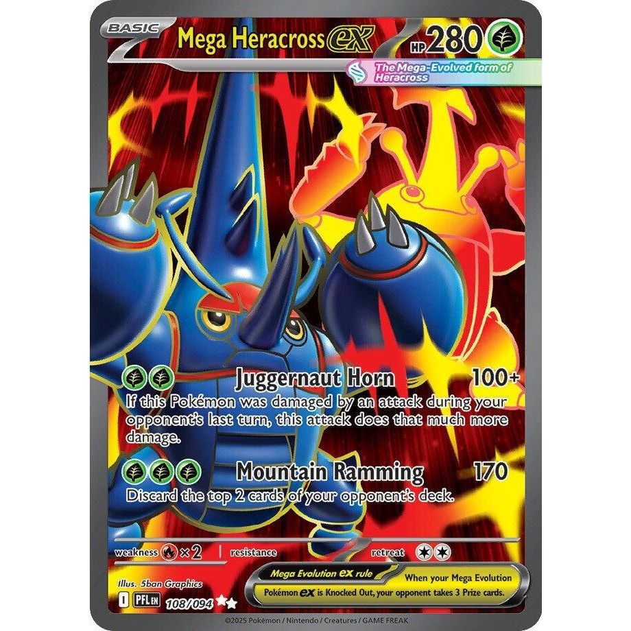 Image for Mega Heracross ex (108/094) (ME02: Phantasmal Flames) - Pokemon
