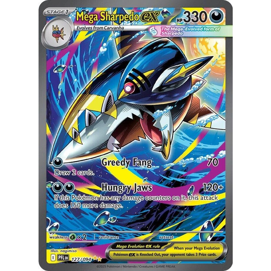 Image for Mega Sharpedo ex (127/094) (ME02: Phantasmal Flames) - Pokemon