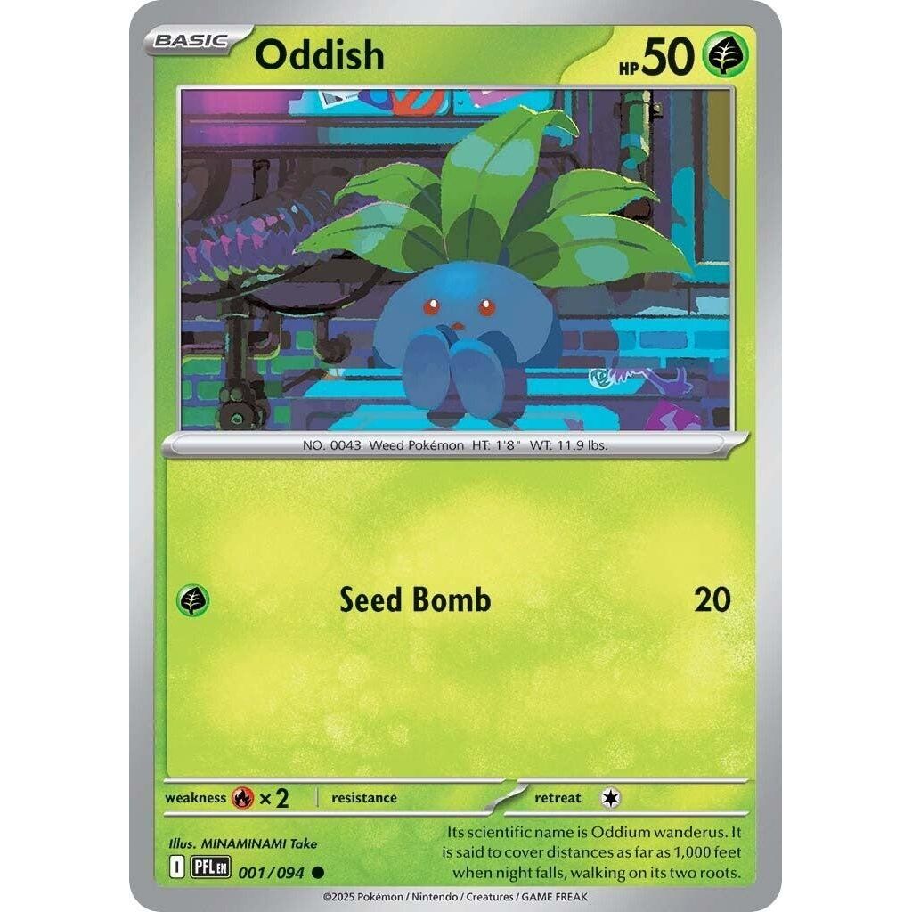 Image for Oddish (001/094) (ME02: Phantasmal Flames) - Pokemon