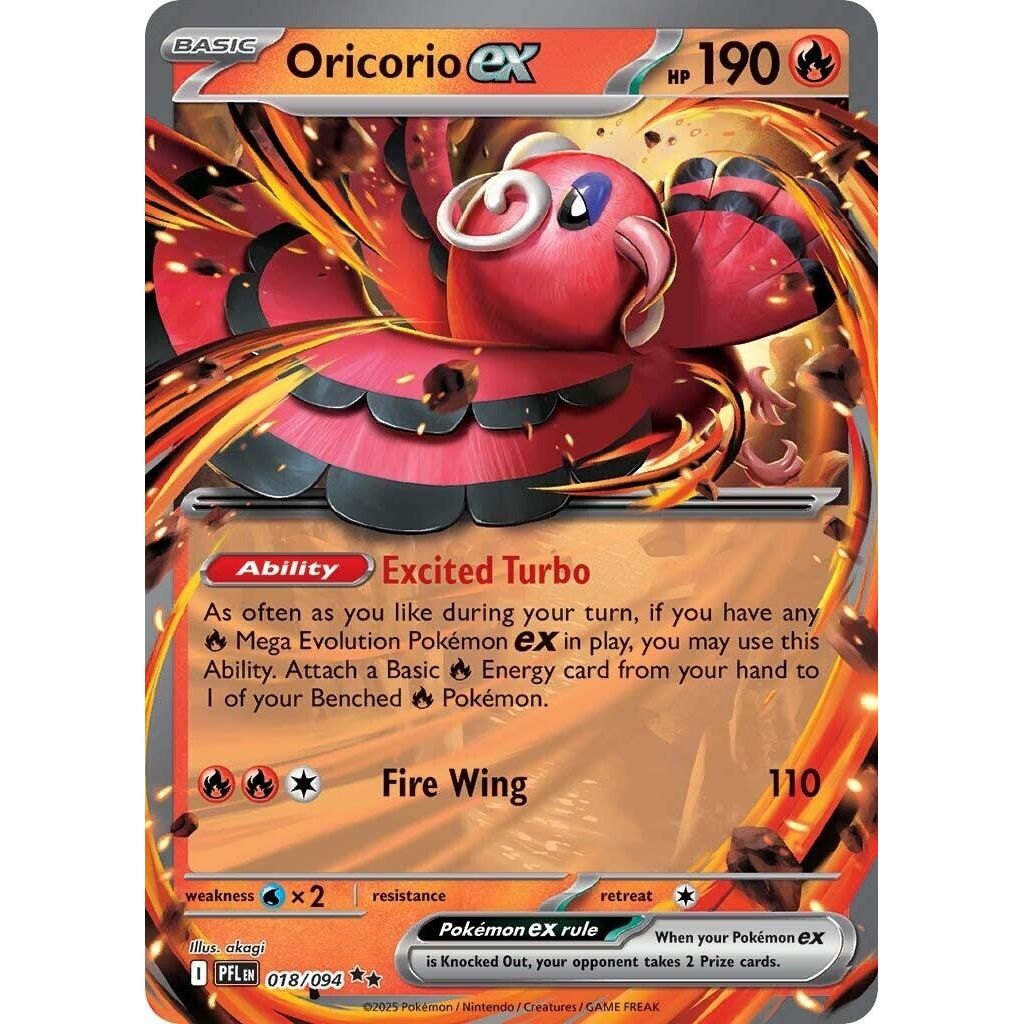 Image for Oricorio ex (018/094) (ME02: Phantasmal Flames) - Pokemon
