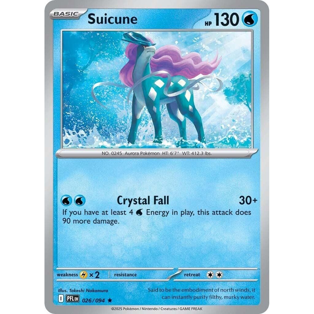Image for Suicune (026/094) (ME02: Phantasmal Flames) - Pokemon