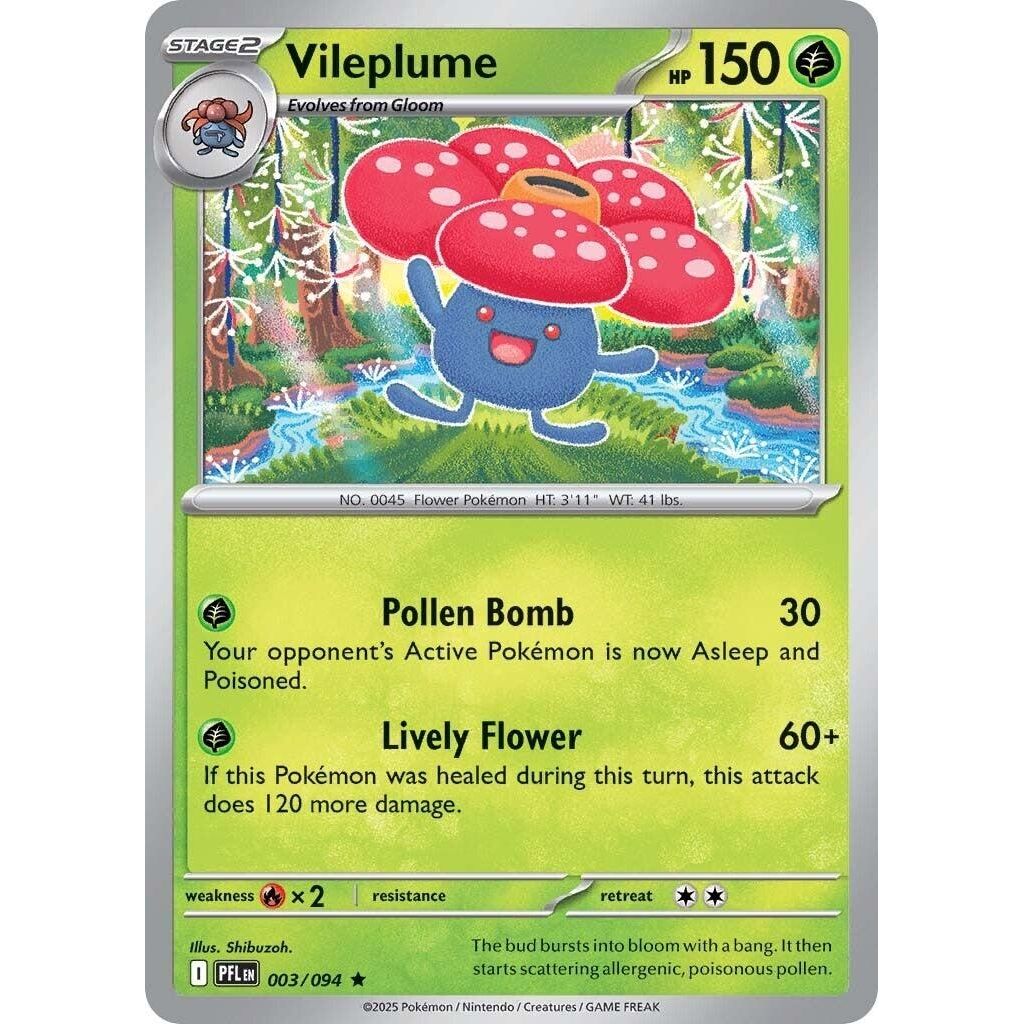 Image for Vileplume (003/094) (ME02: Phantasmal Flames) - Pokemon