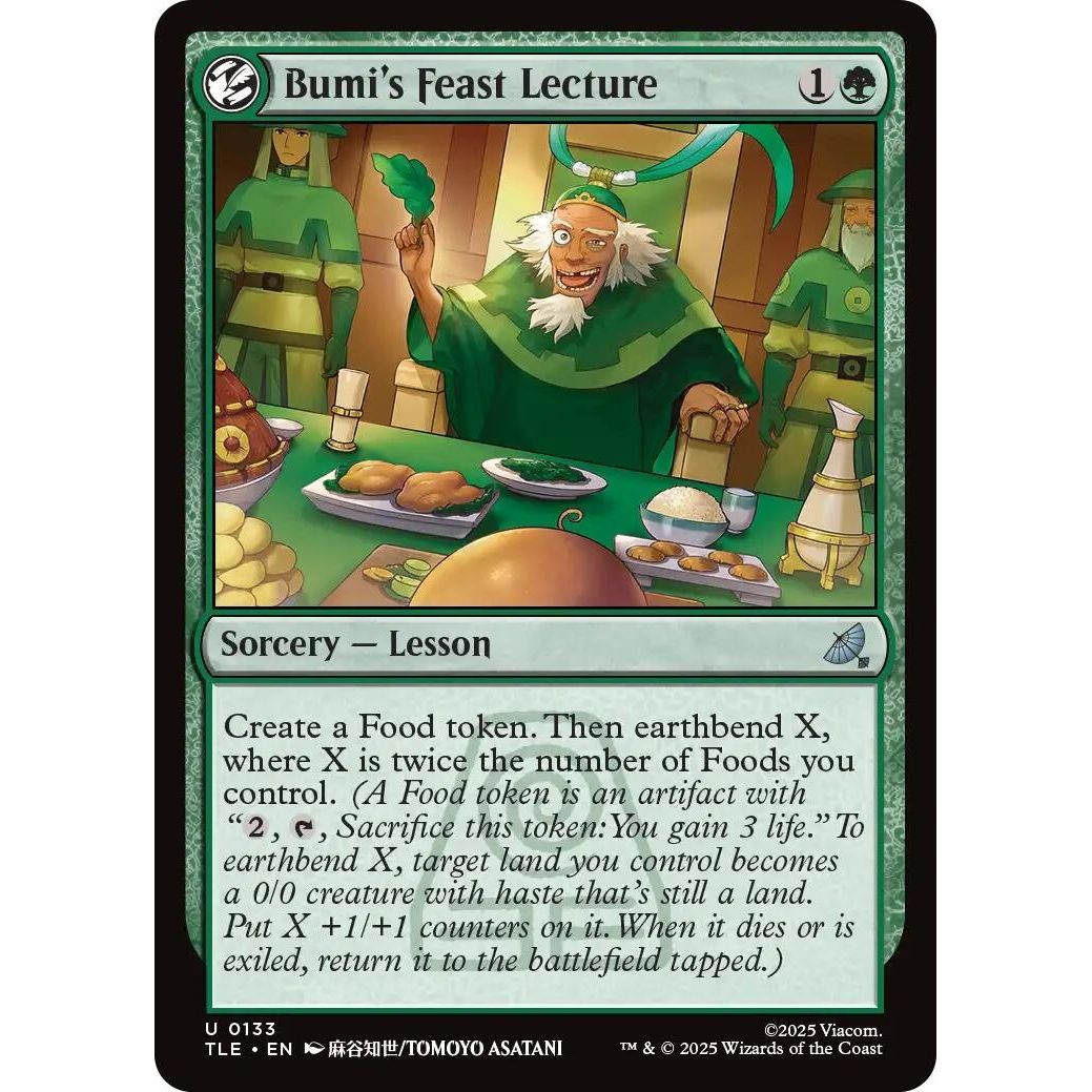 Bumi's Feast Lecture (133) (Avatar: The Last Airbender: Eternal-Legal) - PokeBox USA