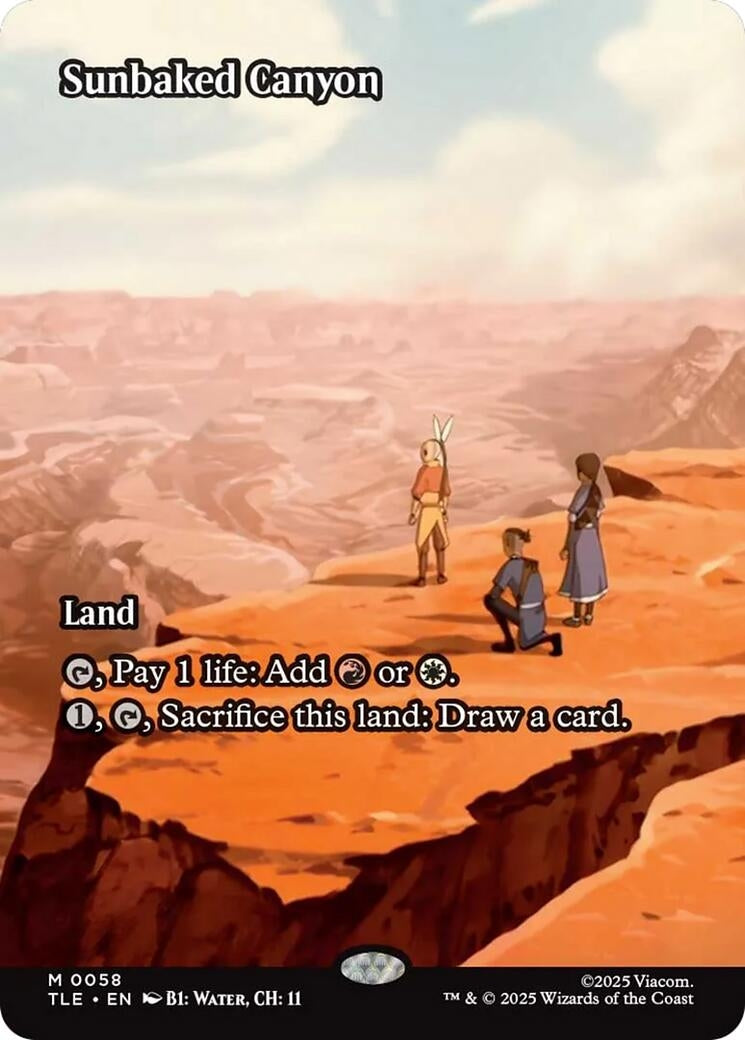 Sunbaked Canyon (Borderless) (58) (Avatar: The Last Airbender: Eternal-Legal)