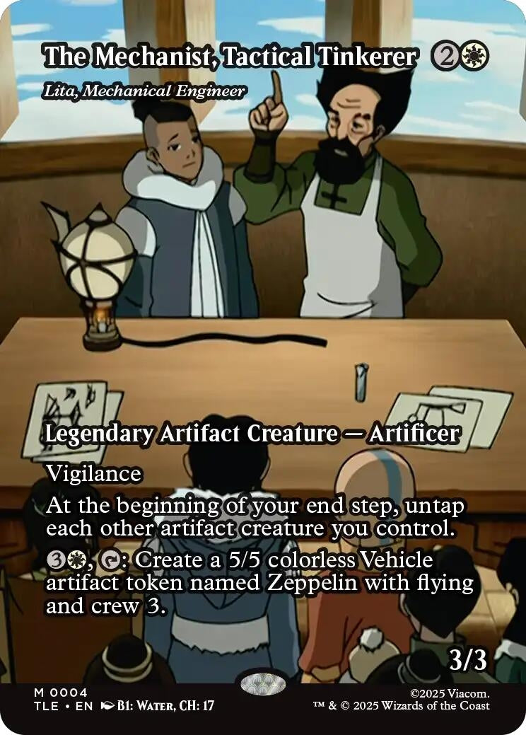 The Mechanist, Tactical Tinkerer - Lita, Mechanical Engineer (Borderless) (4) (Avatar: The Last Airbender: Eternal-Legal)