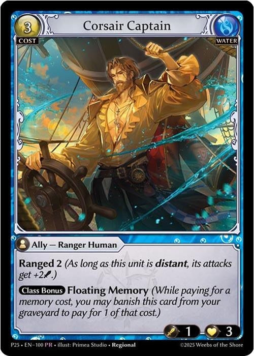 Image for Corsair Captain (100) (Promotional Cards) (P) - Grand Archive TCG