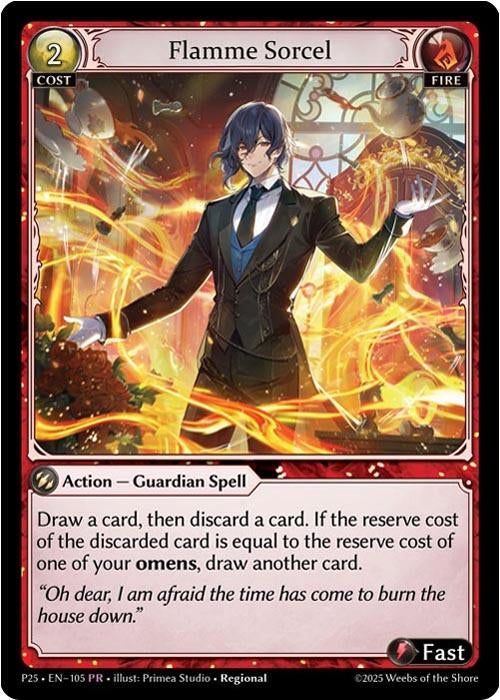 Image for Flamme Sorcel (105) (Promotional Cards) (P) - Grand Archive TCG