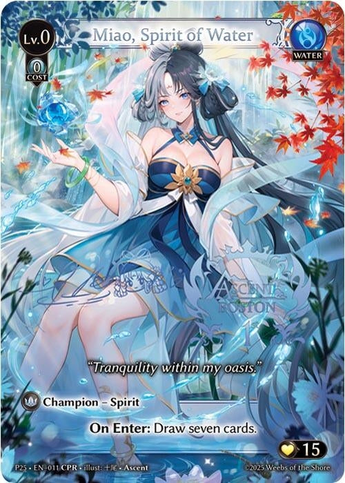 Image for Miao, Spirit of Water (CPR) (011) (Promotional Cards) (P) - Grand Archive TCG