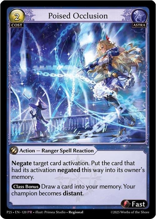 Image for Poised Occlusion (120) (Promotional Cards) (P) - Grand Archive TCG