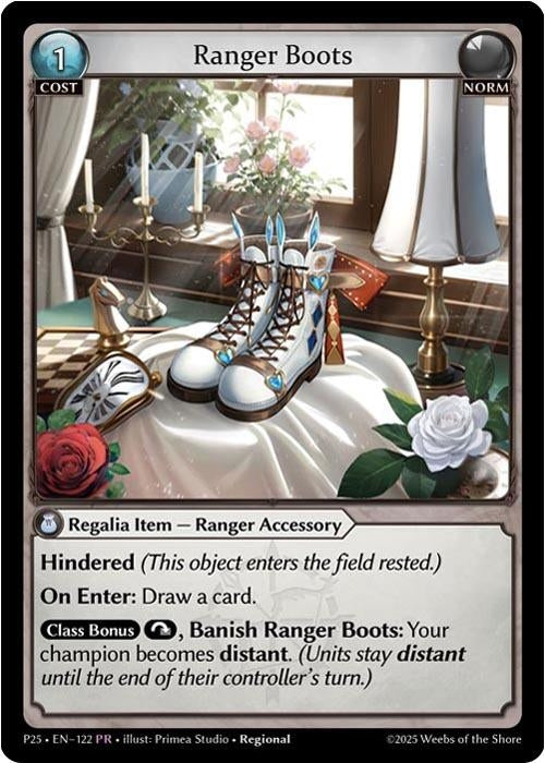 Image for Ranger Boots (122) (Promotional Cards) (P) - Grand Archive TCG
