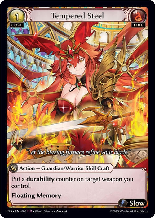Image for Tempered Steel (089) (Promotional Cards) (P) - Grand Archive TCG