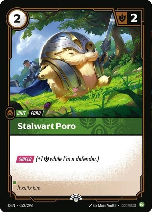 Image for Stalwart Poro (052/298) (Riftbound Organized Play Promotional Cards) (OPP) - Riftbound: League of Legends Trading Card Game