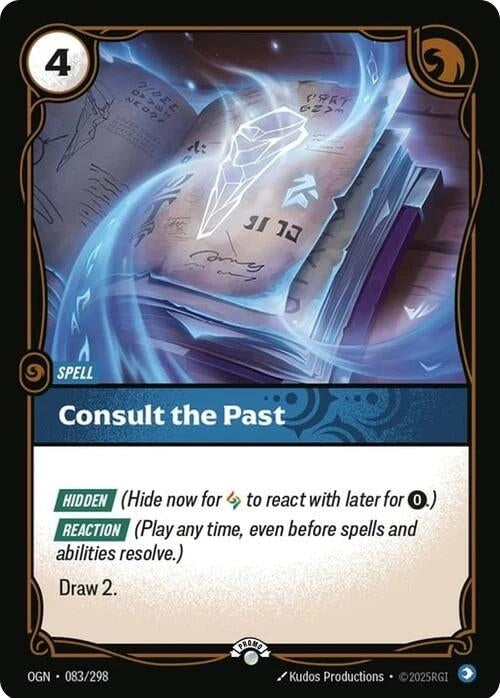 Image for Consult the Past (083/298) (Riftbound Organized Play Promotional Cards) (OPP) - Riftbound: League of Legends Trading Card Game