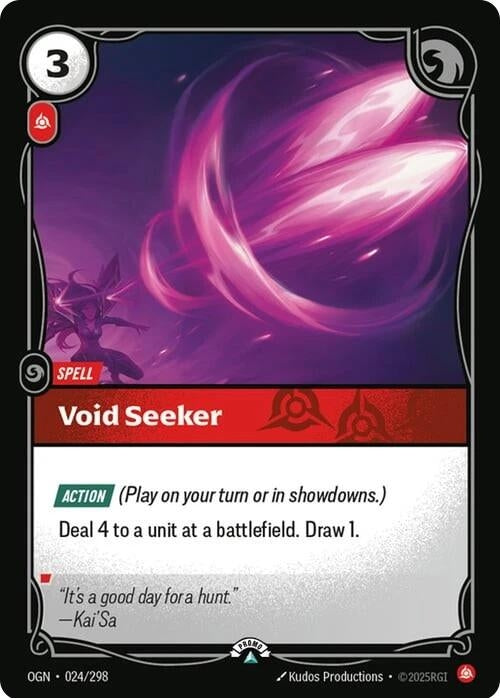 Image for Void Seeker (024/298) (Riftbound Organized Play Promotional Cards) (OPP) - Riftbound: League of Legends Trading Card Game