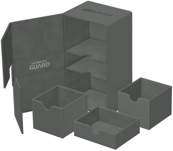 Image for Twin Flip`n`Tray - Grey (Holds 200+) - Deck Boxes