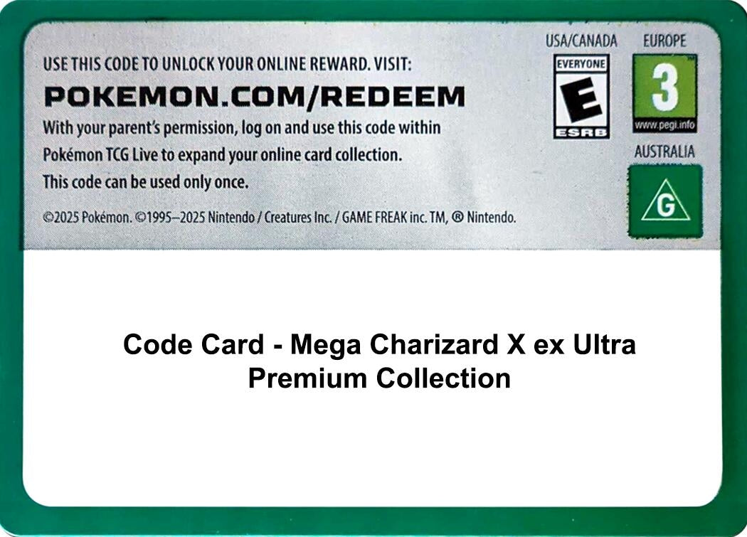 Image for Code Card - Mega Charizard X ex Ultra Premium Collection (Miscellaneous Cards & Products) (MCAP) - Pokemon