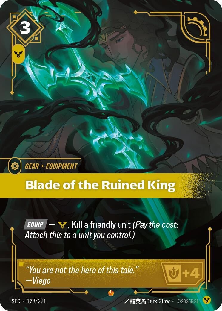 Image for Blade of the Ruined King (178/221) (Spiritforged) (SFD) - Riftbound: League of Legends Trading Card Game