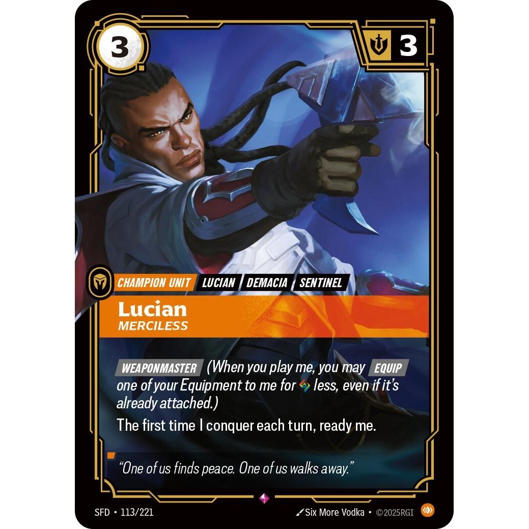 Lucian - Merciless (113/221) (Spiritforged) - PokeBox USA