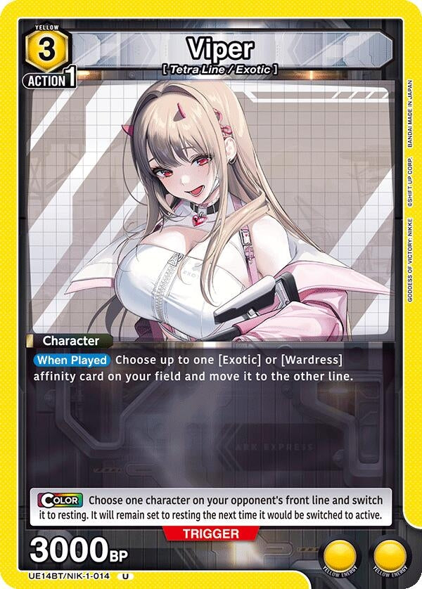 Image for Viper (014) (UE14BT/NIK-1-014) (UE14BT: GODDESS OF VICTORY: NIKKE) (UE14BT) - Union Arena