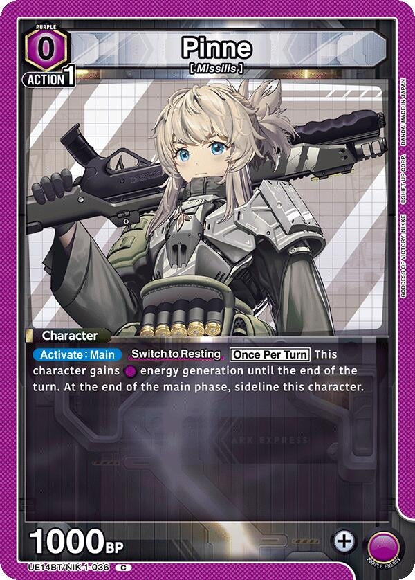 Image for Pinne (UE14BT/NIK-1-036) (UE14BT: GODDESS OF VICTORY: NIKKE) (UE14BT) - Union Arena