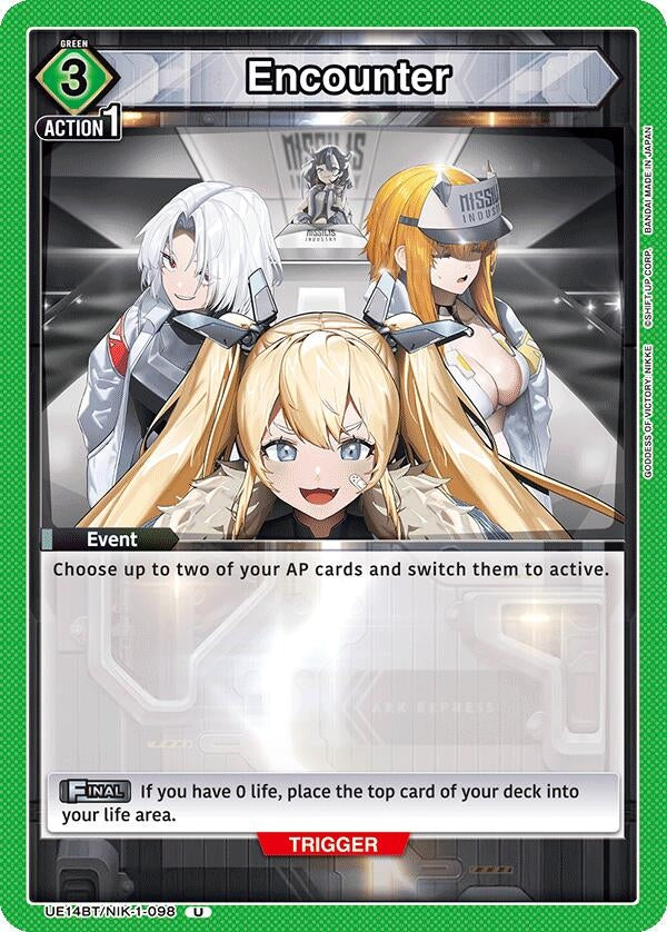 Image for Encounter (098) (UE14BT/NIK-1-098) (UE14BT: GODDESS OF VICTORY: NIKKE) (UE14BT) - Union Arena