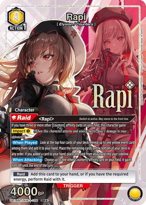 Image for Rapi (106) (SR*) (UE14BT/NIK-1-106) (UE14BT: GODDESS OF VICTORY: NIKKE) (UE14BT) - Union Arena
