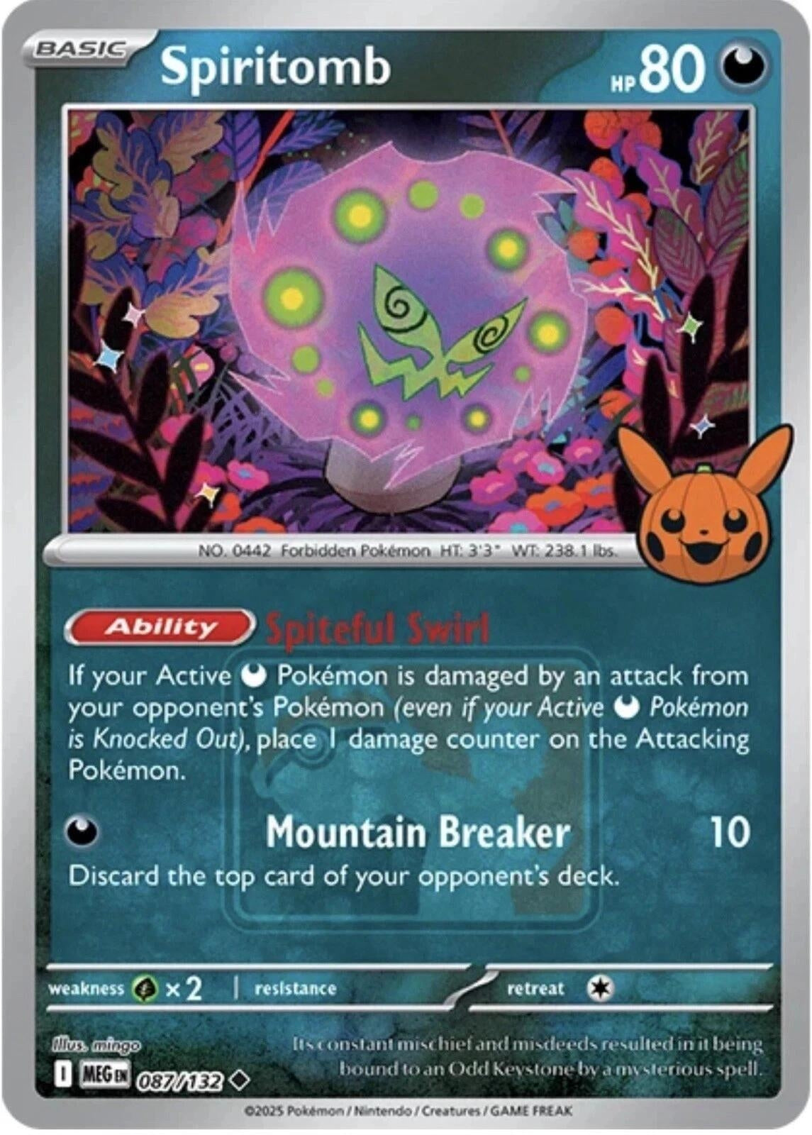 Image for Spiritomb (Trick or Trade Stamped) (087/132) (League & Championship Cards) (PR) - Pokemon
