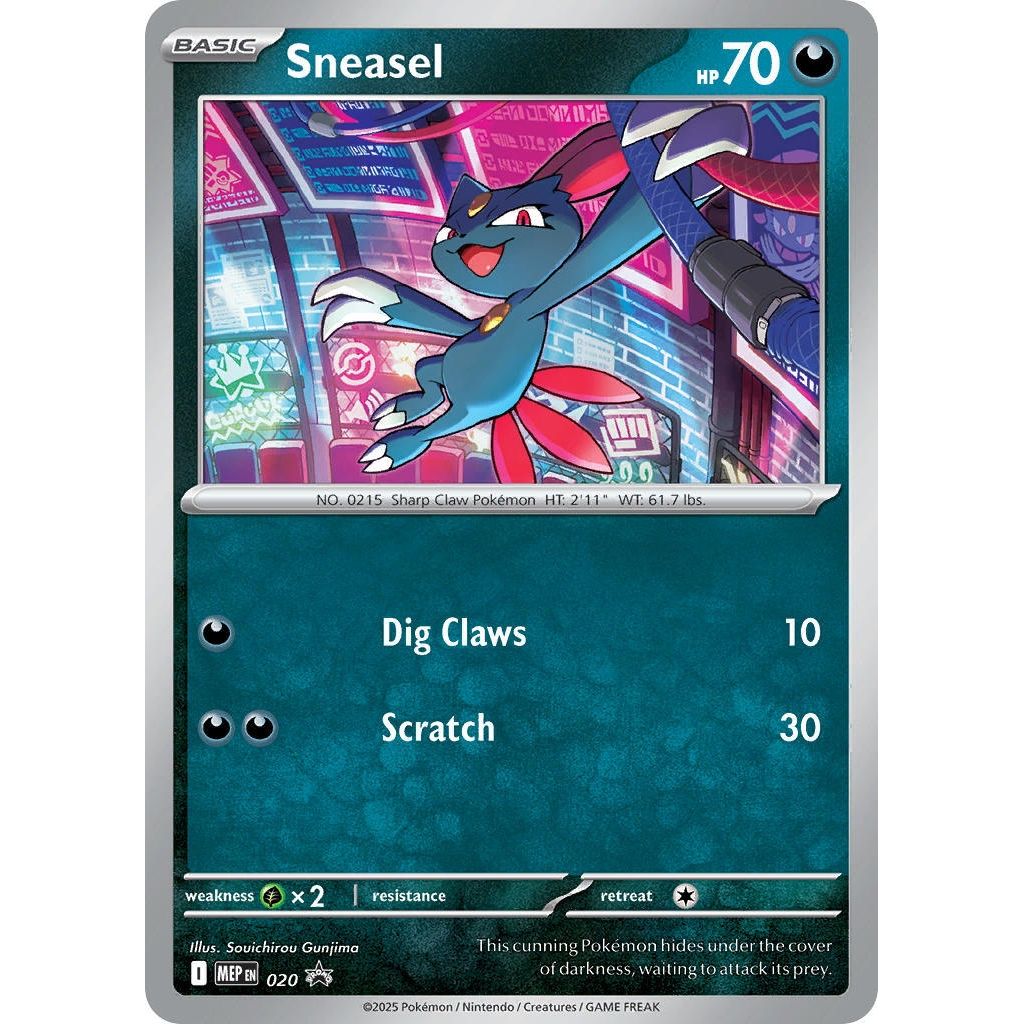 Image for Sneasel (Cosmos Holo) (020) (ME: Mega Evolution Promo) - Pokemon