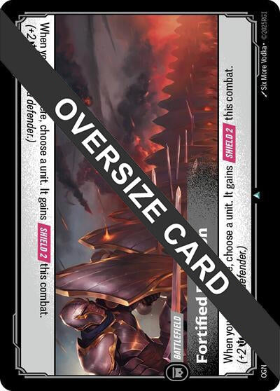 Image for Fortified Position (Oversized) (279/298) (Origins: Proving Grounds) (OGS) - Riftbound: League of Legends Trading Card Game