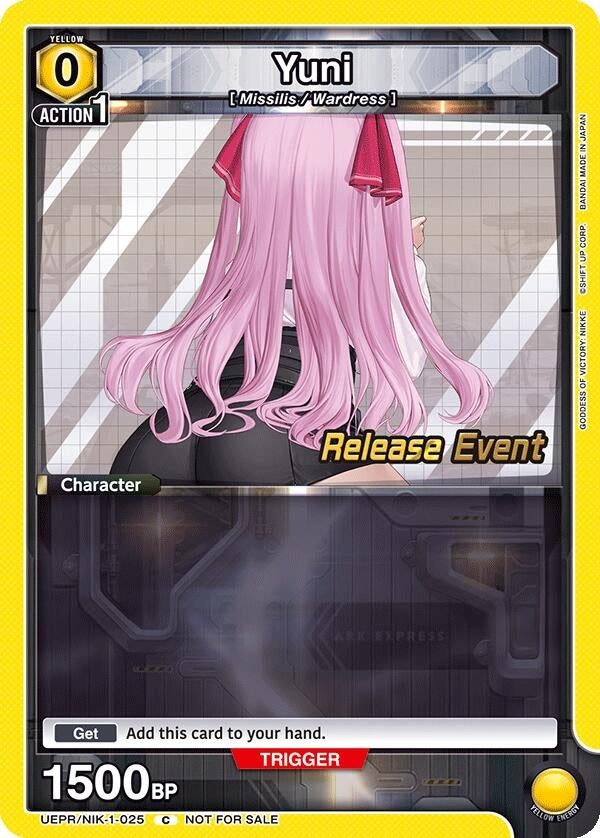 Image for Yuni (025) (UEPR/NIK-1-025) (UE14BT: GODDESS OF VICTORY: NIKKE Release Event Cards) (UE14BT_RE) - Union Arena