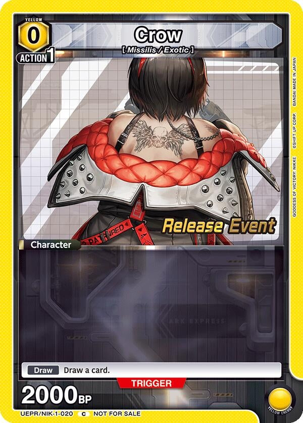 Image for Crow (020) (UEPR/NIK-1-020) (UE14BT: GODDESS OF VICTORY: NIKKE Release Event Cards) (UE14BT_RE) - Union Arena