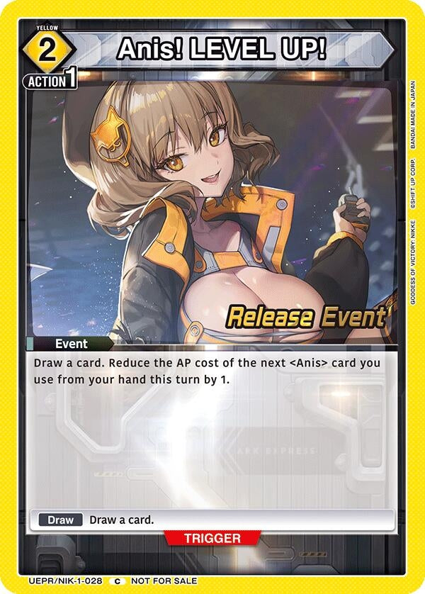 Image for Anis! LEVEL UP! (UEPR/NIK-1-028) (UE14BT: GODDESS OF VICTORY: NIKKE Release Event Cards) (UE14BT_RE) - Union Arena