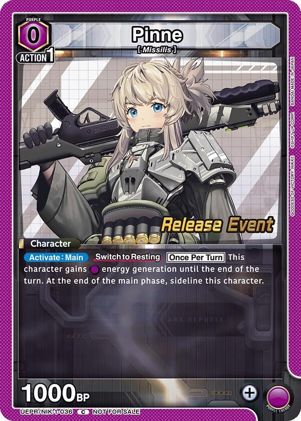 Image for Pinne (UEPR/NIK-1-036) (UE14BT: GODDESS OF VICTORY: NIKKE Release Event Cards) (UE14BT_RE) - Union Arena