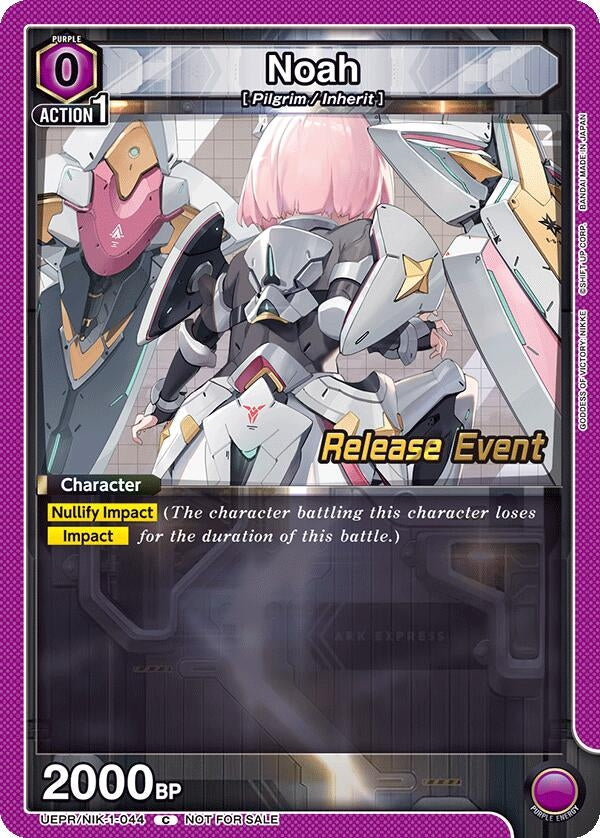 Image for Noah (044) (UEPR/NIK-1-044) (UE14BT: GODDESS OF VICTORY: NIKKE Release Event Cards) (UE14BT_RE) - Union Arena