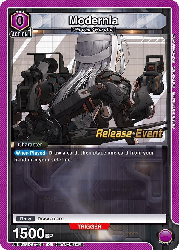 Image for Modernia (059) (UEPR/NIK-1-059) (UE14BT: GODDESS OF VICTORY: NIKKE Release Event Cards) (UE14BT_RE) - Union Arena
