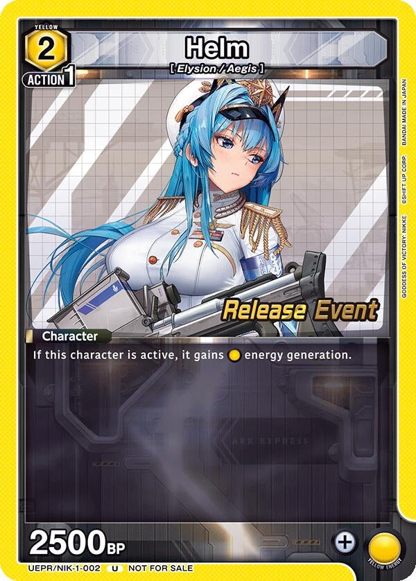 Image for Helm (UEPR/NIK-1-002) (UE14BT: GODDESS OF VICTORY: NIKKE Release Event Cards) (UE14BT_RE) - Union Arena