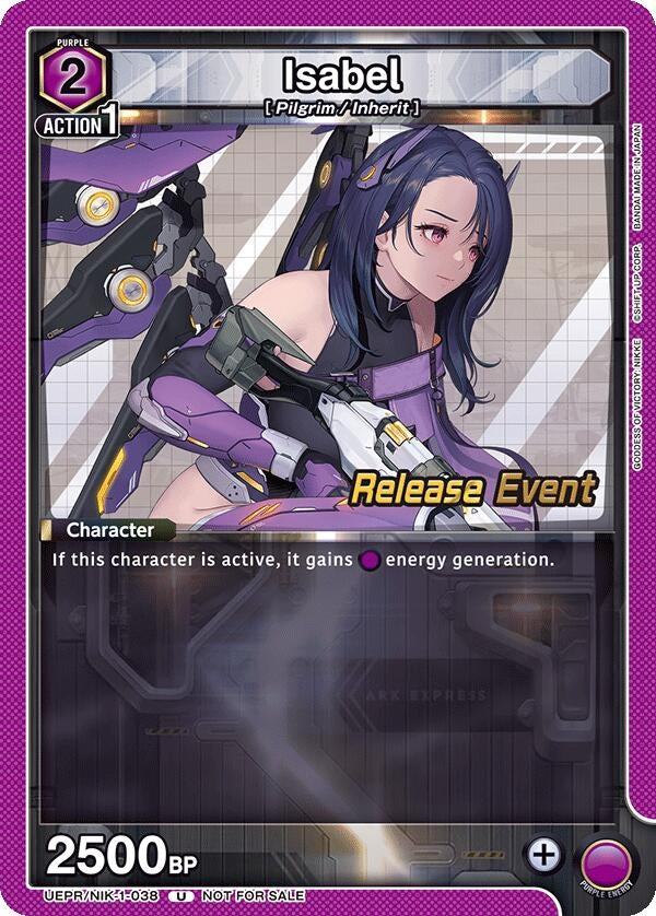 Image for Isabel (038) (UEPR/NIK-1-038) (UE14BT: GODDESS OF VICTORY: NIKKE Release Event Cards) (UE14BT_RE) - Union Arena