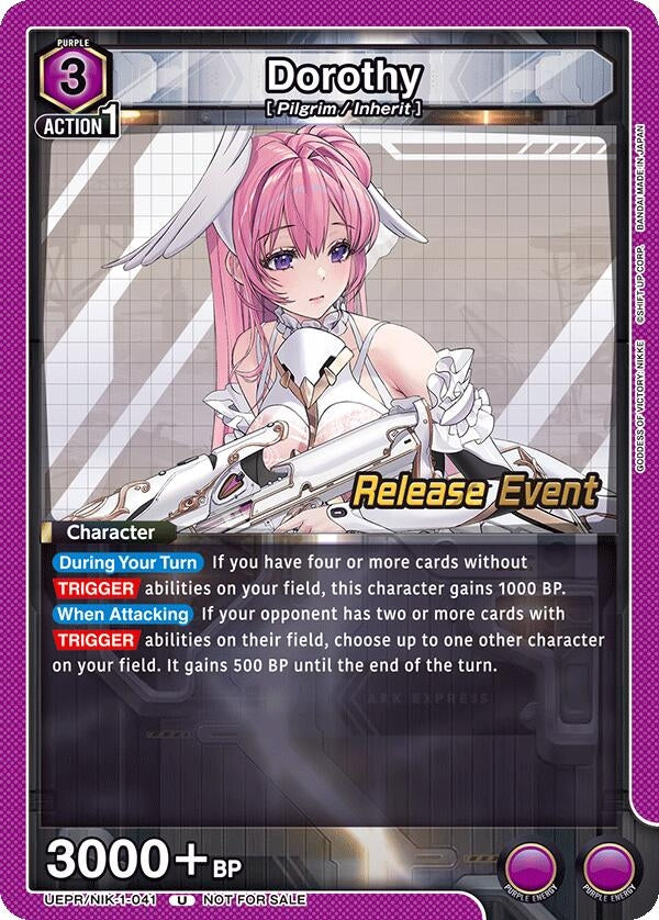 Image for Dorothy (041) (UEPR/NIK-1-041) (UE14BT: GODDESS OF VICTORY: NIKKE Release Event Cards) (UE14BT_RE) - Union Arena