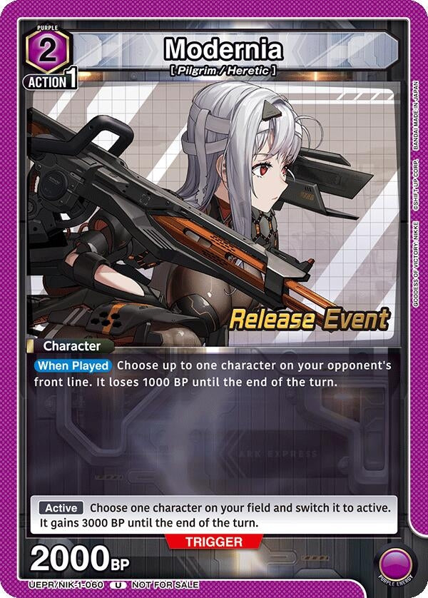 Image for Modernia (060) (UEPR/NIK-1-060) (UE14BT: GODDESS OF VICTORY: NIKKE Release Event Cards) (UE14BT_RE) - Union Arena