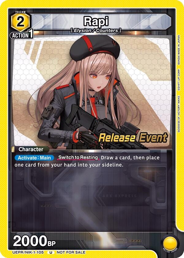 Image for Rapi (105) (UEPR/NIK-1-105) (UE14BT: GODDESS OF VICTORY: NIKKE Release Event Cards) (UE14BT_RE) - Union Arena