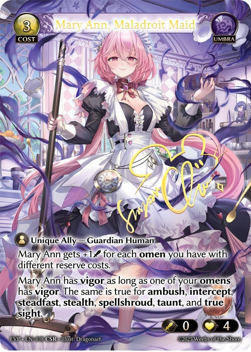 Mary Ann, Maladroit Maid (CSR) (018) (Promotional Cards)