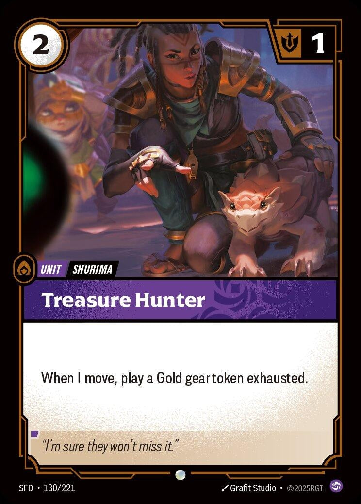 Image for Treasure Hunter (130/221) (Spiritforged) (SFD) - Riftbound: League of Legends Trading Card Game