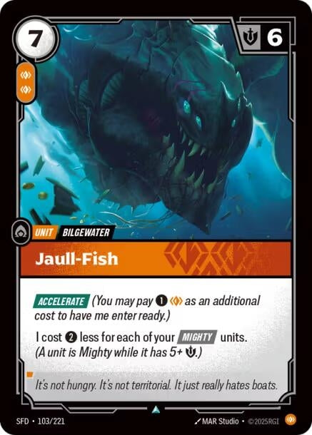 Image for Jaull-Fish (103/221) (Spiritforged) (SFD) - Riftbound: League of Legends Trading Card Game