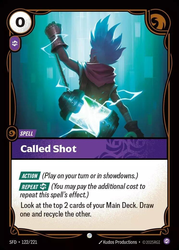 Image for Called Shot (122/221) (Spiritforged) (SFD) - Riftbound: League of Legends Trading Card Game