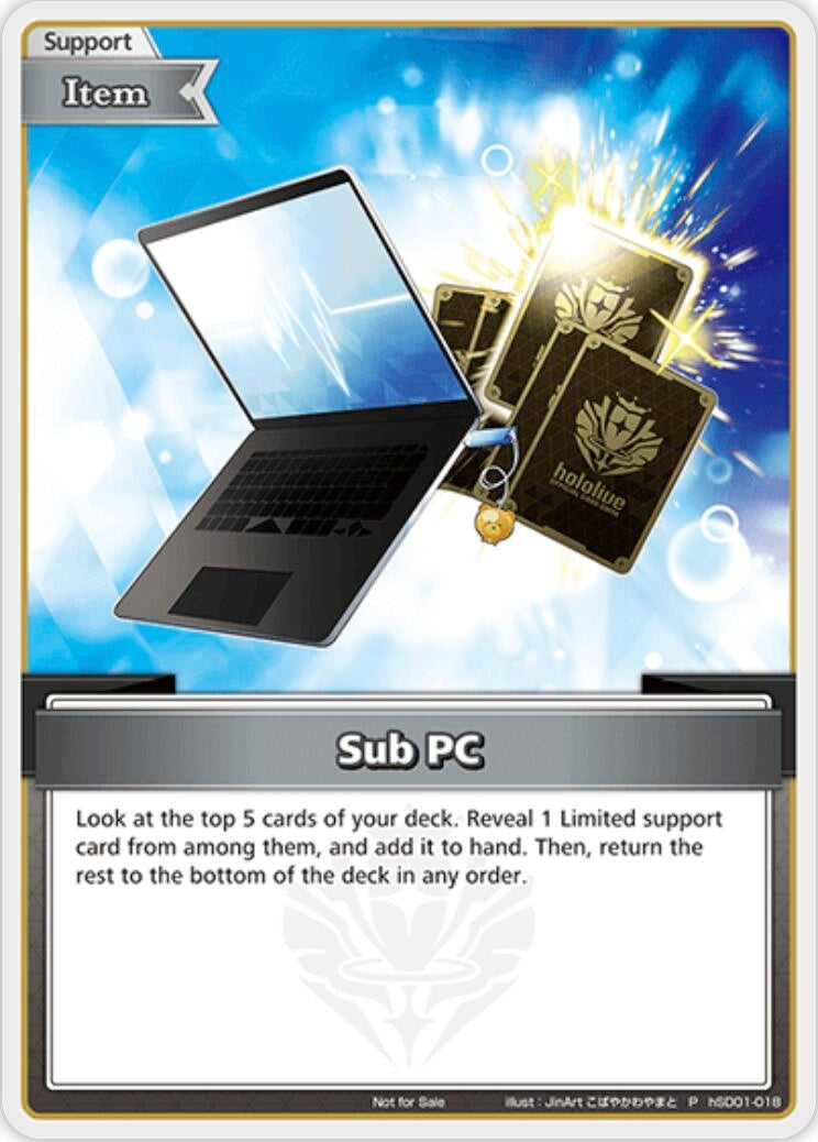 Image for Sub PC (P) (hSD01-018) (hololive OFFICIAL CARD GAME Promos) (hOCGP) - Hololive