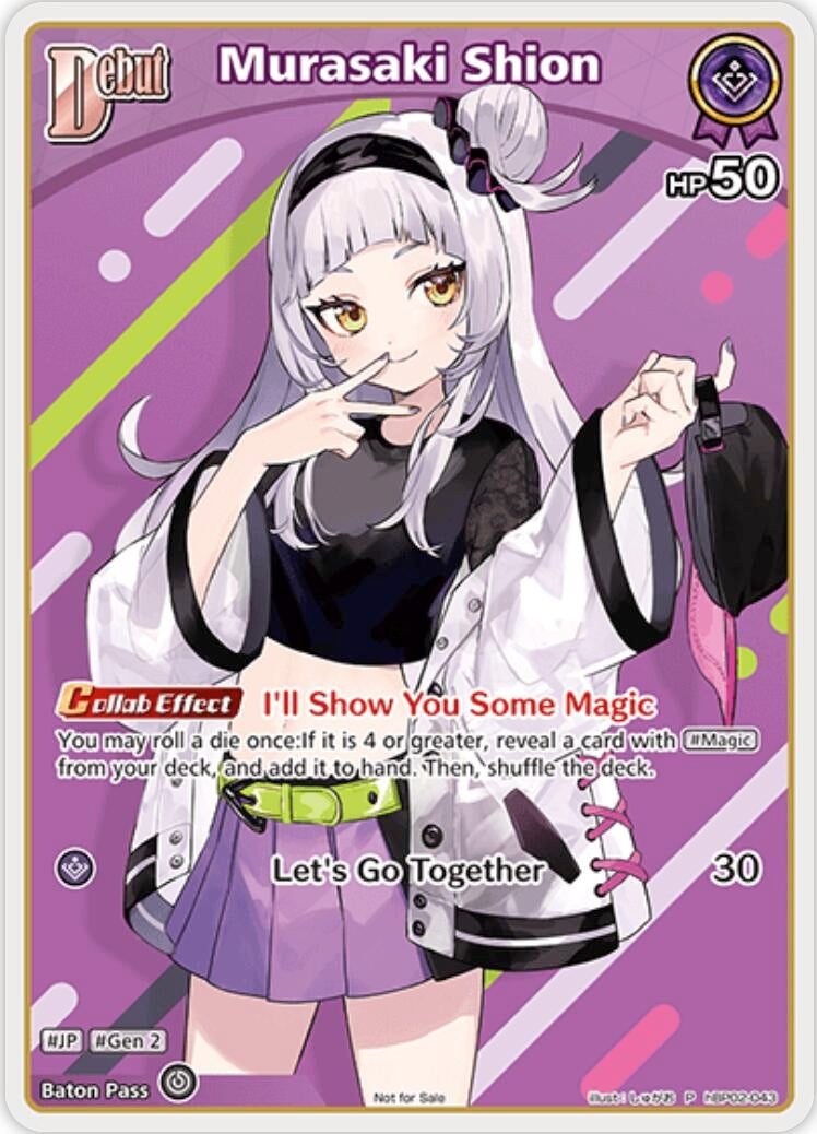 Image for Murasaki Shion (P) (hBP02-043) (hBP02-043) (hololive OFFICIAL CARD GAME Promos) (hOCGP) - Hololive